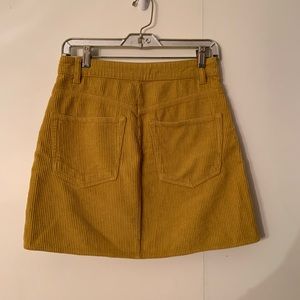 Mustard yellow skirt